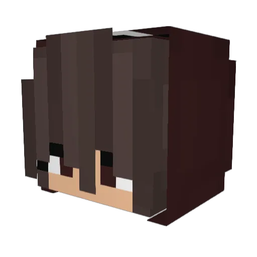 VivianLP Minecraft avatar head, 3D render
