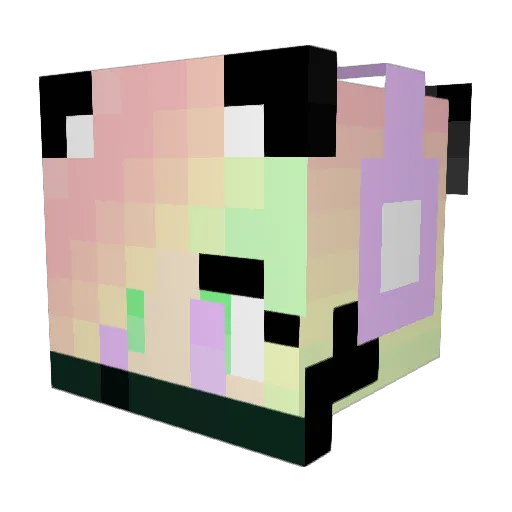 VivianMaster Minecraft avatar head, 3D render