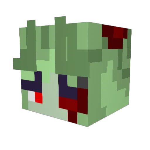 VivianShark Minecraft avatar head, 3D render