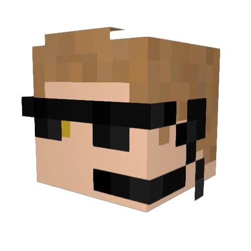 Vivianaa__ Minecraft avatar head, 3D render