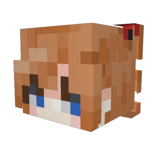 Vivichansei8 Minecraft avatar head, 3D render