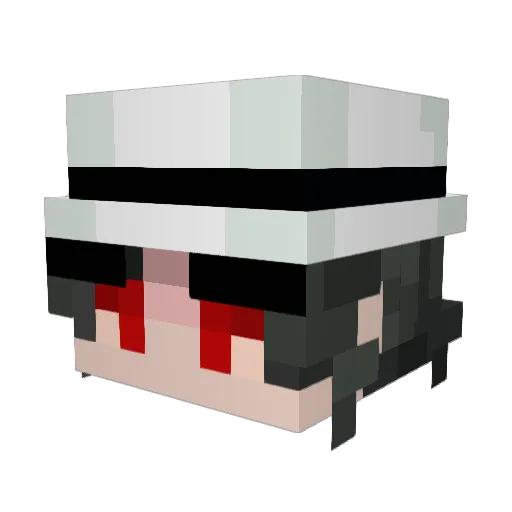 Vivicpl Minecraft avatar head, 3D render