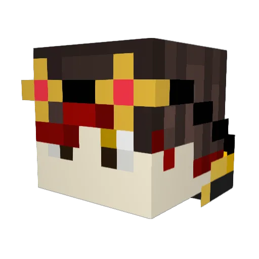 VividAlchemist Minecraft avatar head, 3D render