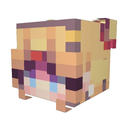 VividOracle Minecraft avatar head, 3D render
