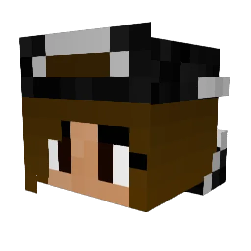 Vivienkk Minecraft avatar head, 3D render