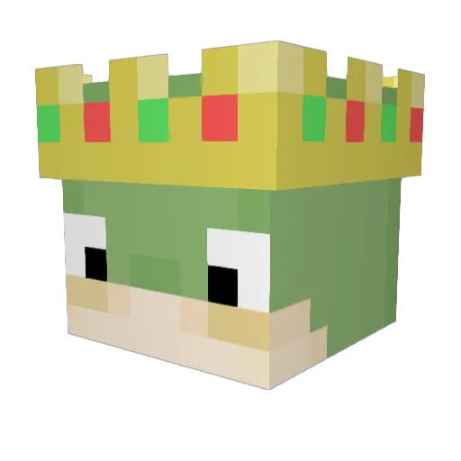 Vivinaut Minecraft avatar head, 3D render
