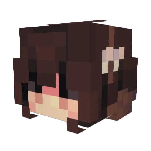 Vivionn Minecraft avatar head, 3D render