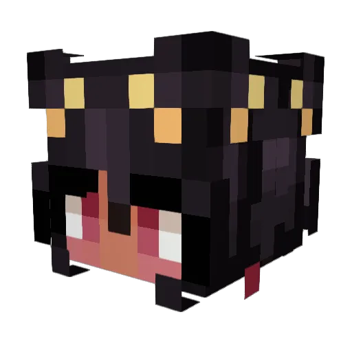 Vivonix Minecraft avatar head, 3D render