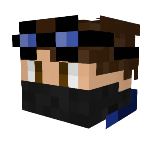 Vivosteevo_mc Minecraft avatar head, 3D render