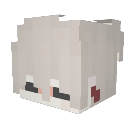 Vivotin Minecraft avatar head, 3D render