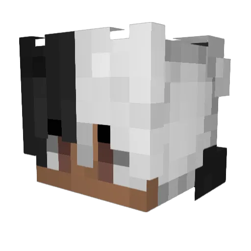 Vivre Minecraft avatar head, 3D render