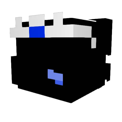 Vix1fy Minecraft avatar head, 3D render
