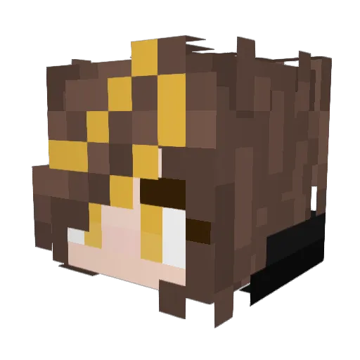 VixInTheMix Minecraft avatar head, 3D render