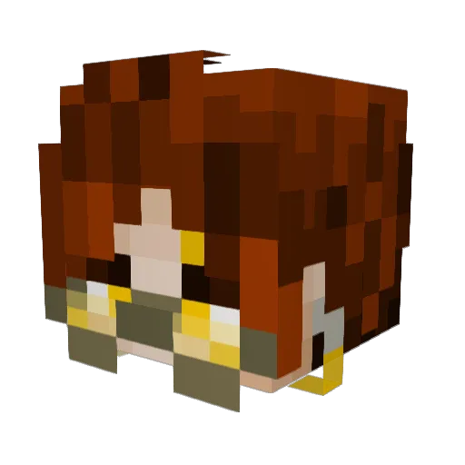 VixKing413 Minecraft avatar head, 3D render