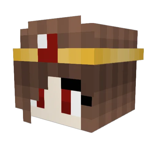 Vixelina91 Minecraft avatar head, 3D render