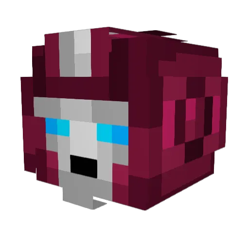 VixenAnarchy Minecraft avatar head, 3D render