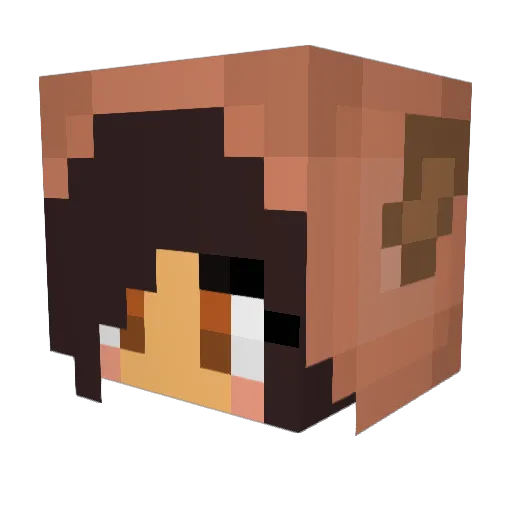 VixenEclipse Minecraft avatar head, 3D render