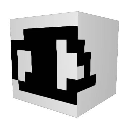Vixer23 Minecraft avatar head, 3D render