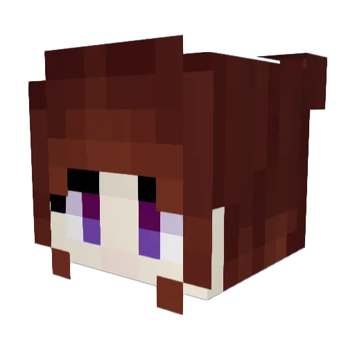 VixianRyia Minecraft avatar head, 3D render