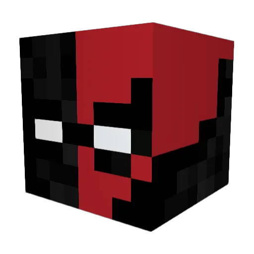 VixoXD Minecraft avatar head, 3D render