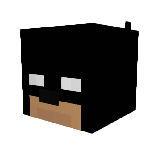 Vixoation Minecraft avatar head, 3D render