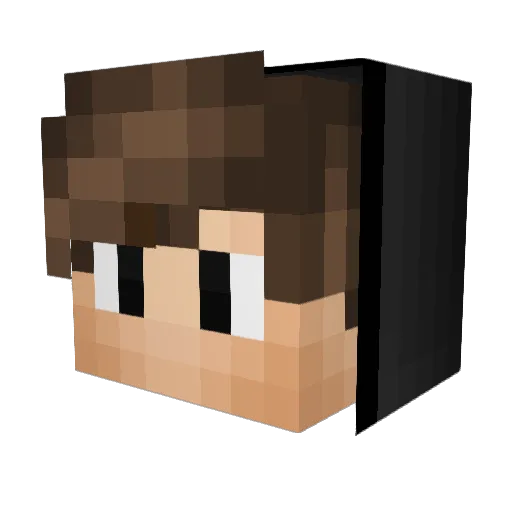 VixonQ Minecraft avatar head, 3D render