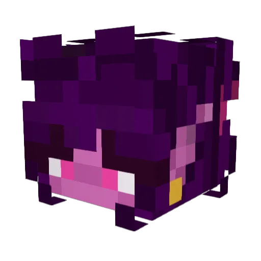 Vixorel Minecraft avatar head, 3D render
