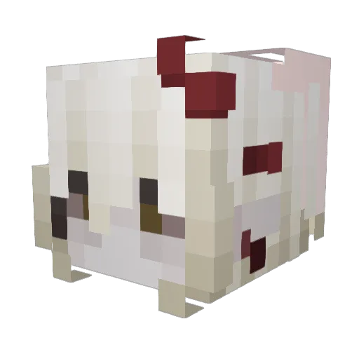 Vixtress Minecraft avatar head, 3D render