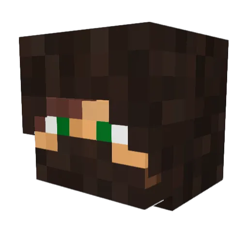 Vixxeee Minecraft avatar head, 3D render