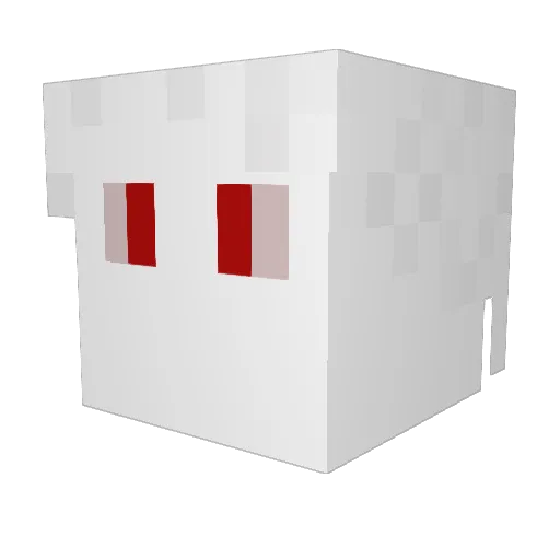 Vixxpotter Minecraft avatar head, 3D render