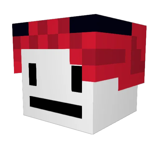 Viyakaf Minecraft avatar head, 3D render