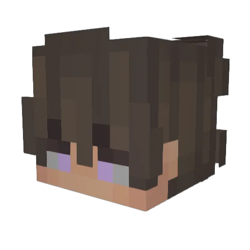 ViyoUU Minecraft avatar head, 3D render