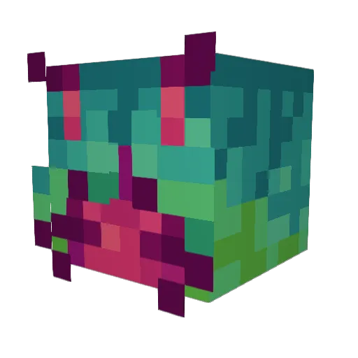Vizact Minecraft avatar head, 3D render