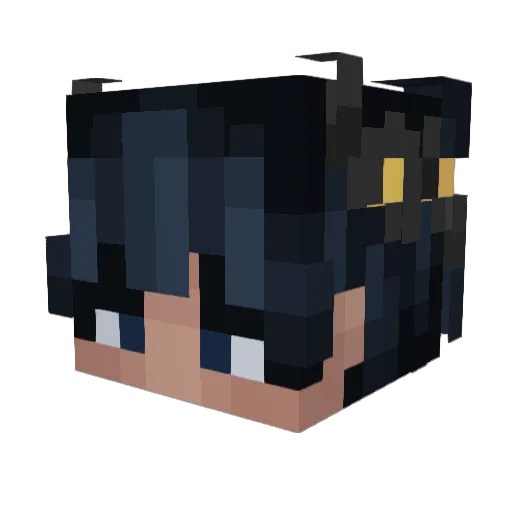 Viziam Minecraft avatar head, 3D render