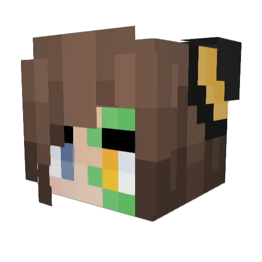 VizioZozo88 Minecraft avatar head, 3D render