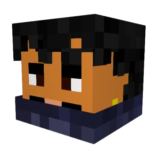 VizonaVerse Minecraft avatar head, 3D render