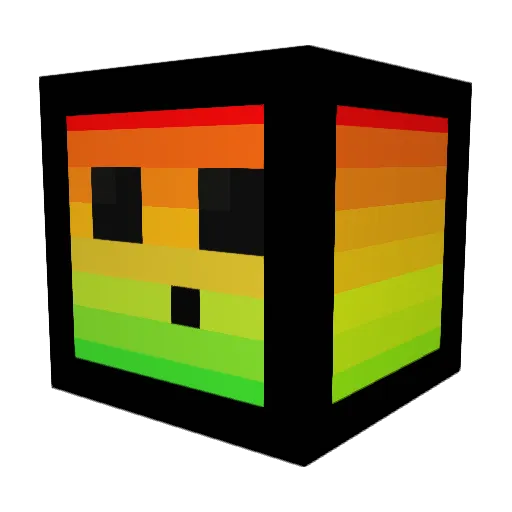 Vizqa Minecraft avatar head, 3D render