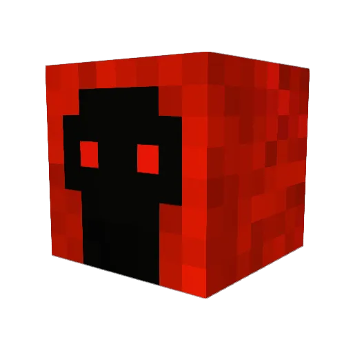 Viztec Minecraft avatar head, 3D render