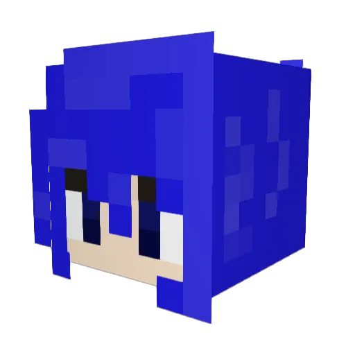 VizuKun Minecraft avatar head, 3D render