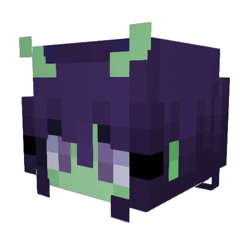 VizzDaAlien Minecraft avatar head, 3D render