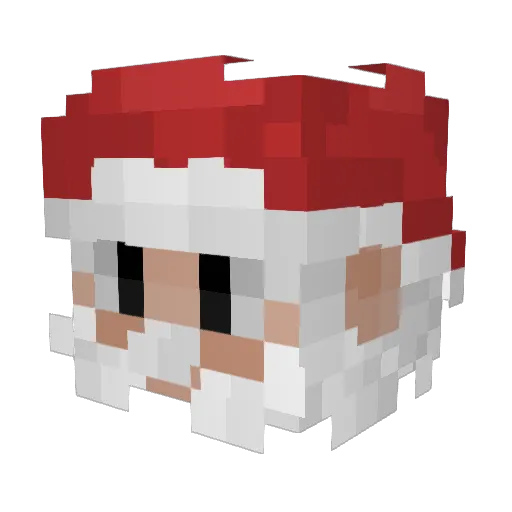 VizzerEU Minecraft avatar head, 3D render