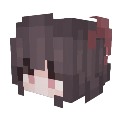 Vizzon Minecraft avatar head, 3D render