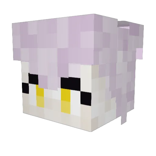 VkBaby Minecraft avatar head, 3D render