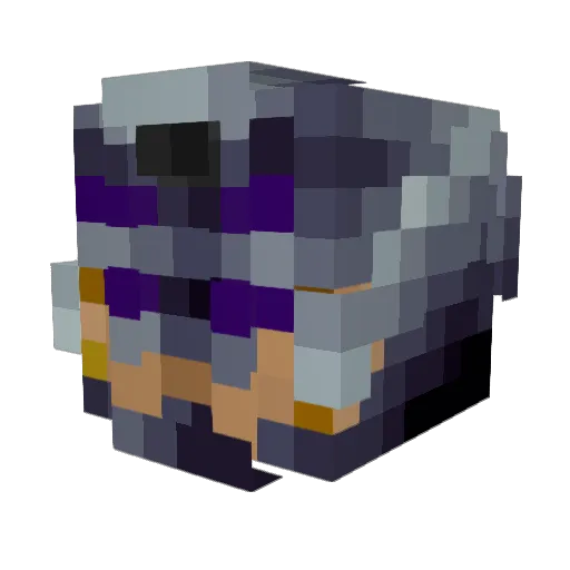 Vking24 Minecraft avatar head, 3D render