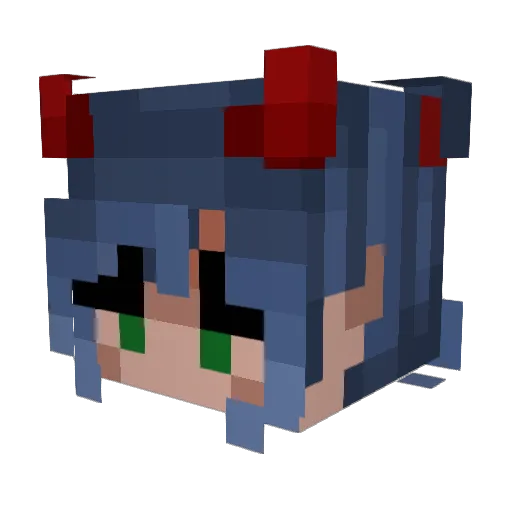 Vkusn0 Minecraft avatar head, 3D render