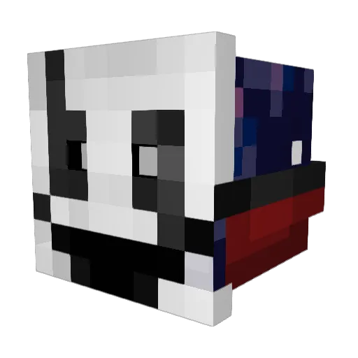 VlaNit Minecraft avatar head, 3D render