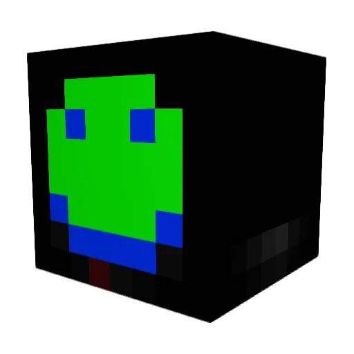 Vlacik Minecraft avatar head, 3D render