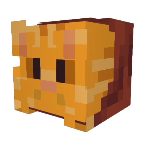 Vlacsii Minecraft avatar head, 3D render