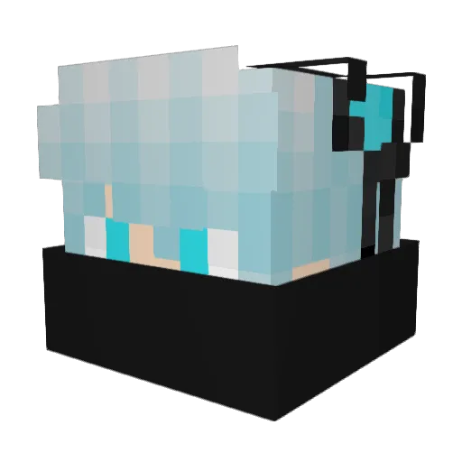 Vlad2k Minecraft avatar head, 3D render