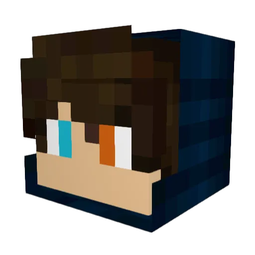 VladNikonenko Minecraft avatar head, 3D render